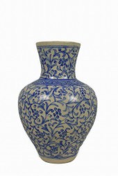 PERSIAN STYLE EARTHENWARE VASE