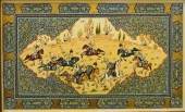 PERSIAN STYLE PAINTED COMPOSIT