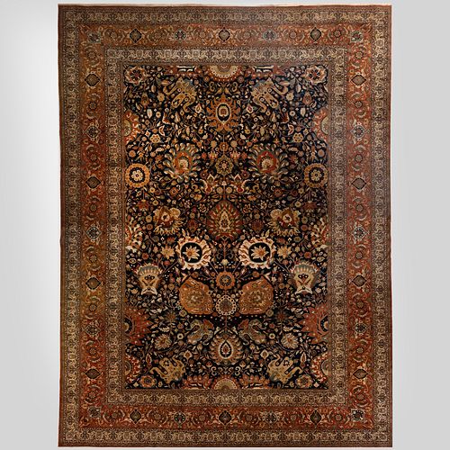 PERSIAN TABRIZ CARPET19 ft. 9 in. x