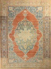 PERSIAN TABRIZ MEDALLION CARPE