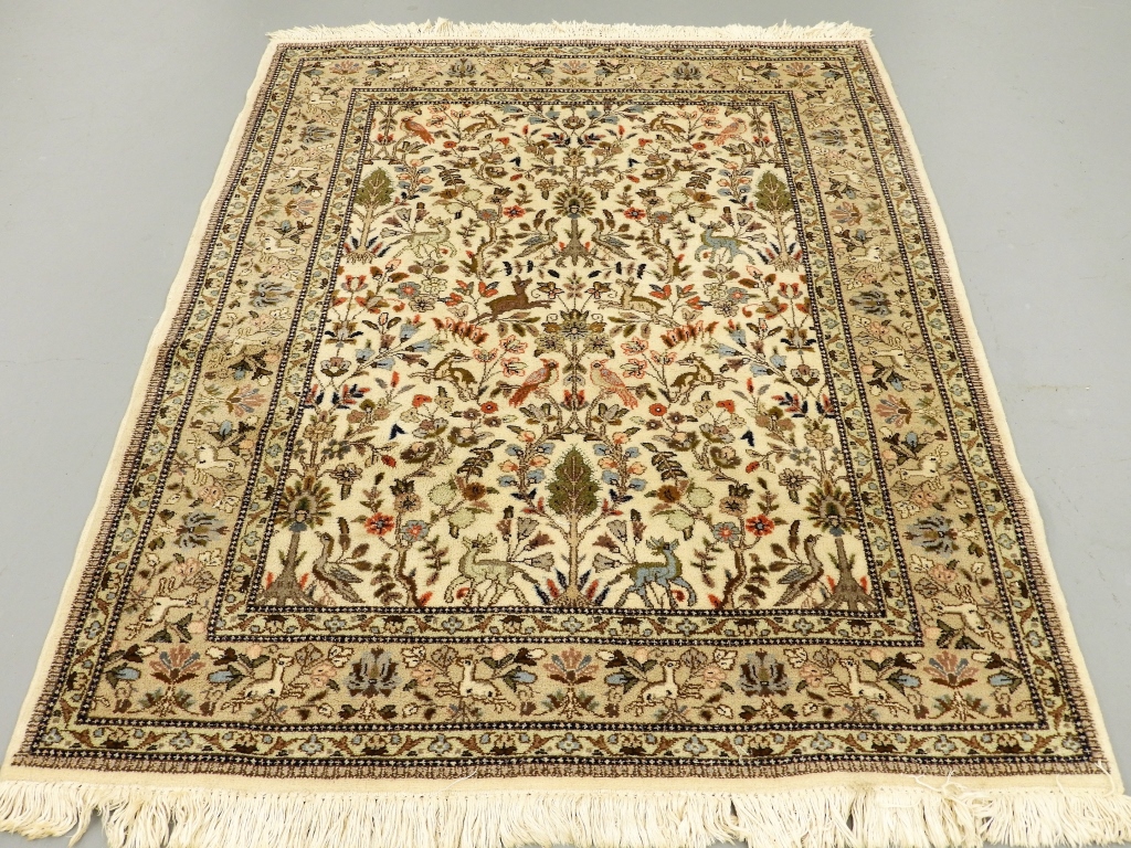 PERSIAN TABRIZ PICTORIAL DEER