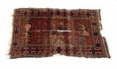 PERSIAN THROW RUG WITH LION DE