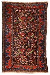 PERSIAN THROW RUGearly 20th ce