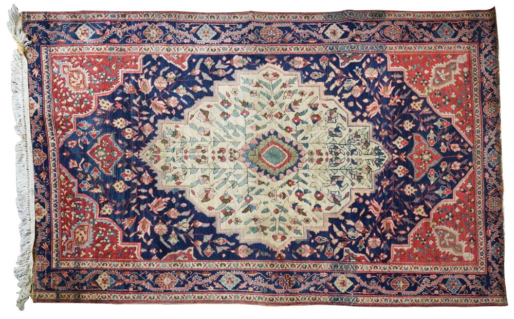 PERSIAN THROW RUGwool on cotton