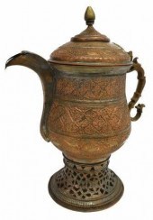 PERSIAN TINNED COPPER DALLAH C