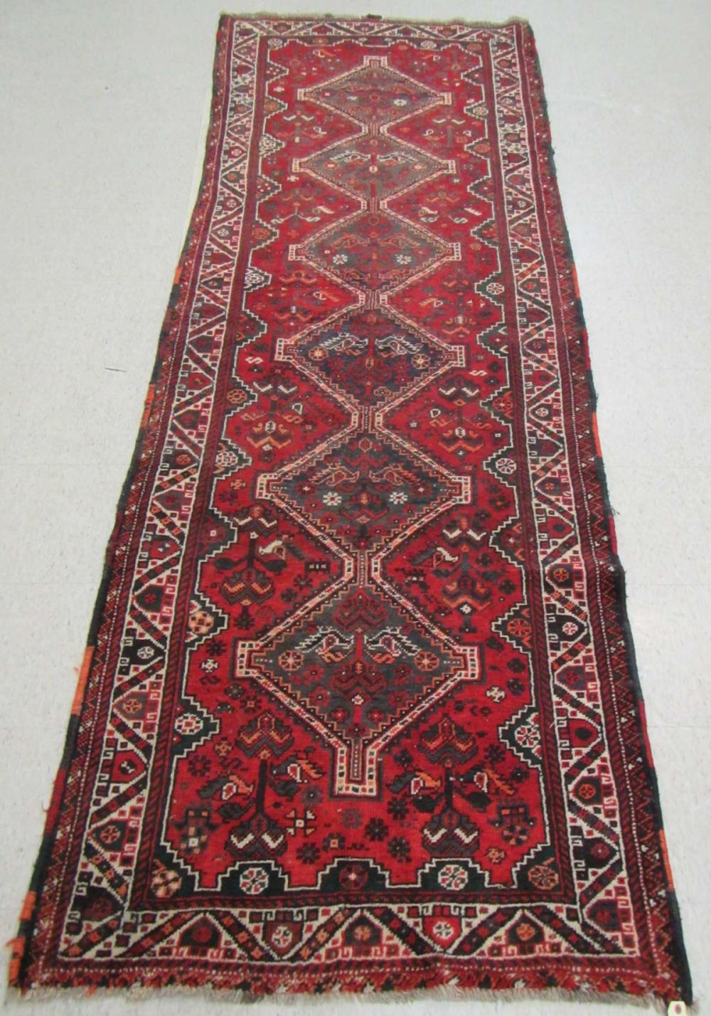 PERSIAN TRIBAL SHIRAZ AREA RUG,