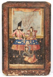 PERSIAN TWO-SIDED PAINTING GIL