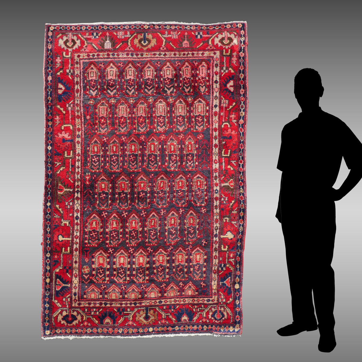 PERSIAN VILLAGE RUG, 4'6'' X 6'7'':
