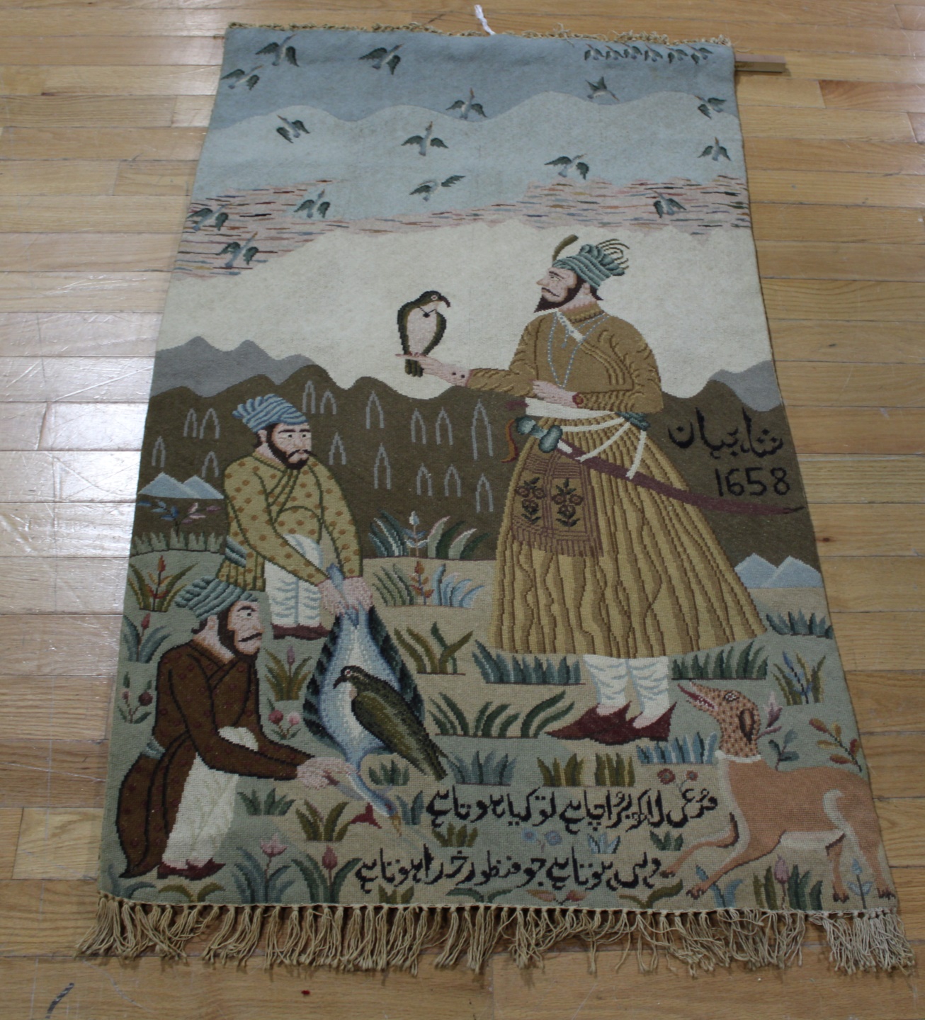 PERSIAN WALL HANGING "FALCONRY".