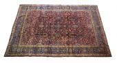 PERSIAN WOOL HANDKNOTTED RUG<b