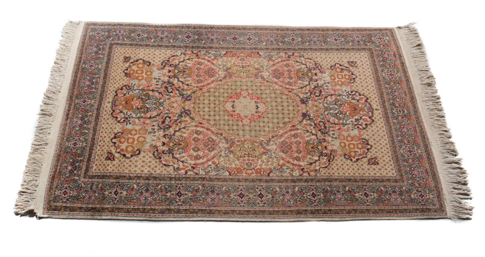 PERSIAN WOOL RUG C1980Handknotted