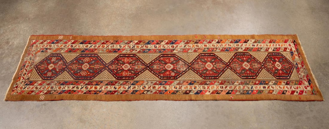 PERSIAN WOVEN TRIBAL SERAB RUNNER