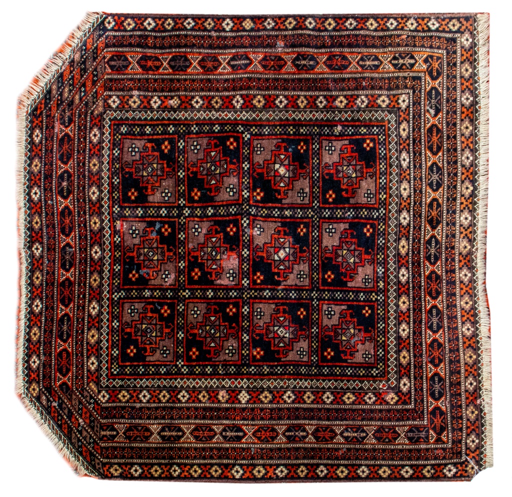 PERSIAN YALAMEH RUG, 2' X 2'
