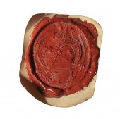 PERSONAL WAX SEAL OF GEORGE WA