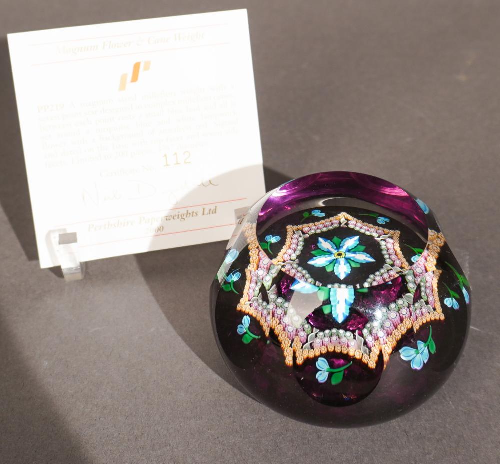 PERTHSHIRE LAMPWORK FLOWER AND