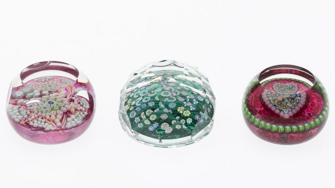 PERTHSHIRE PAPERWEIGHT AND 2