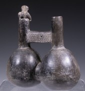 PERU DOUBLE GOURD BLACKWARE PO
