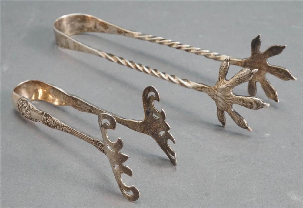 PERUVIAN 925-SILVER TONGS AND