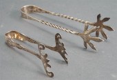 PERUVIAN 925-SILVER TONGS AND