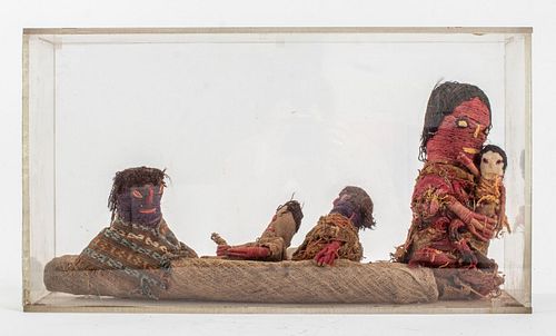 PERUVIAN CHANCAY CLOTH DOLLS