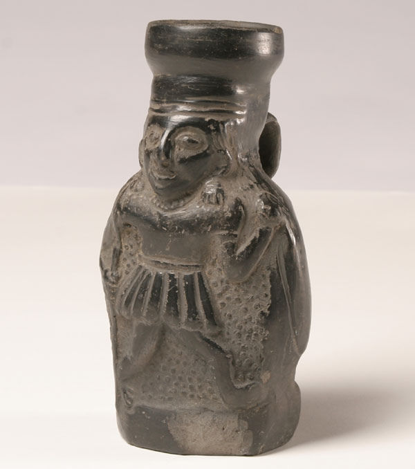 Peruvian Chimu Indian black pottery
