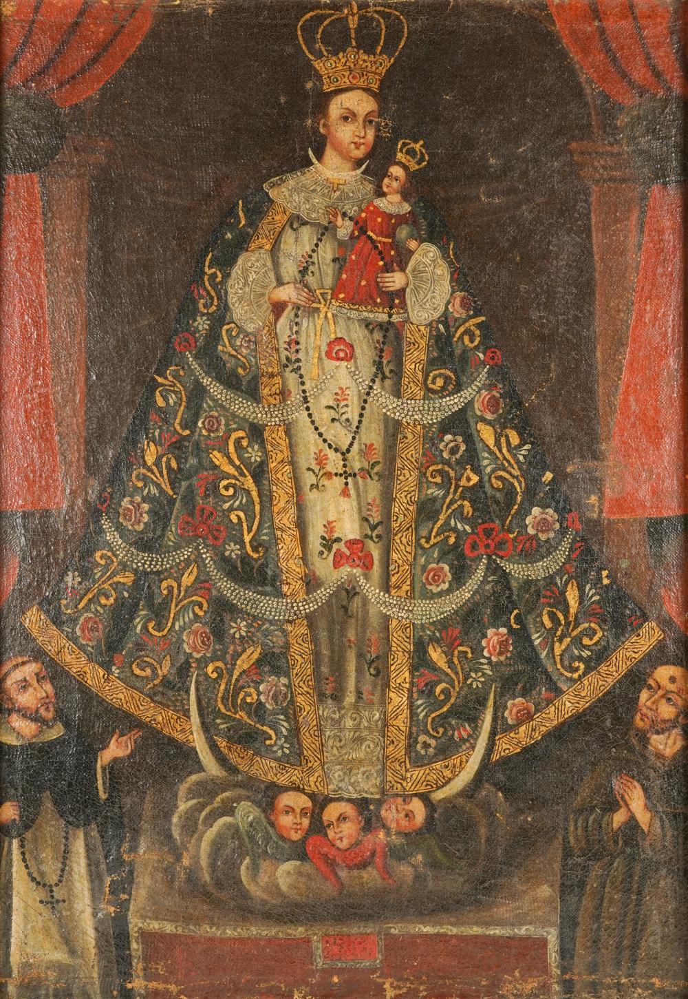 PERUVIAN CUZCO SCHOOL: VIRGIN AND