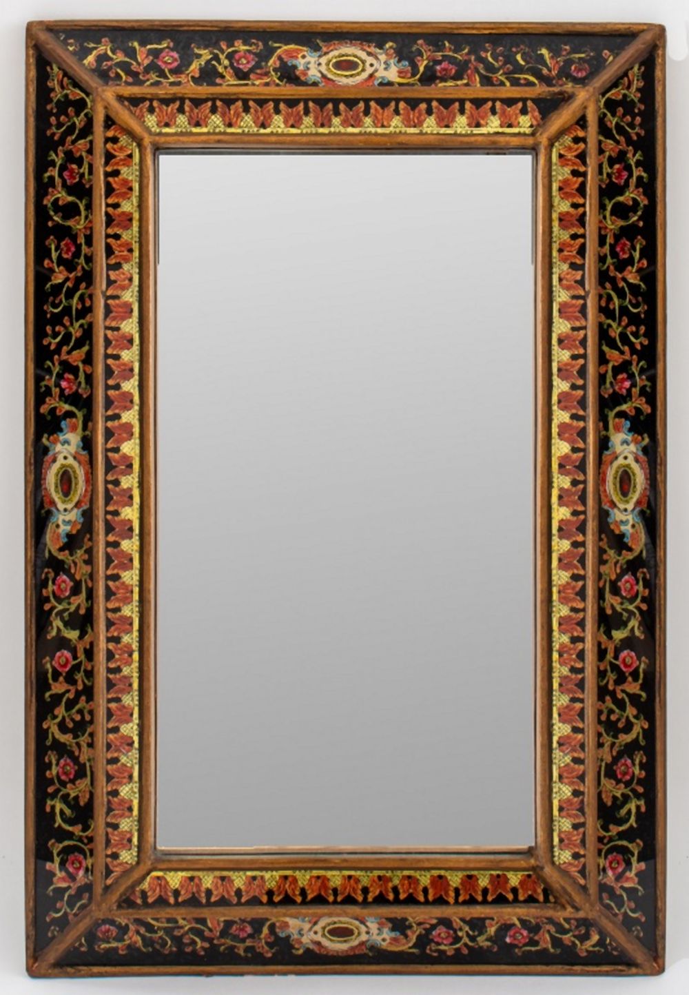 PERUVIAN REVERSE PAINTED GLASS