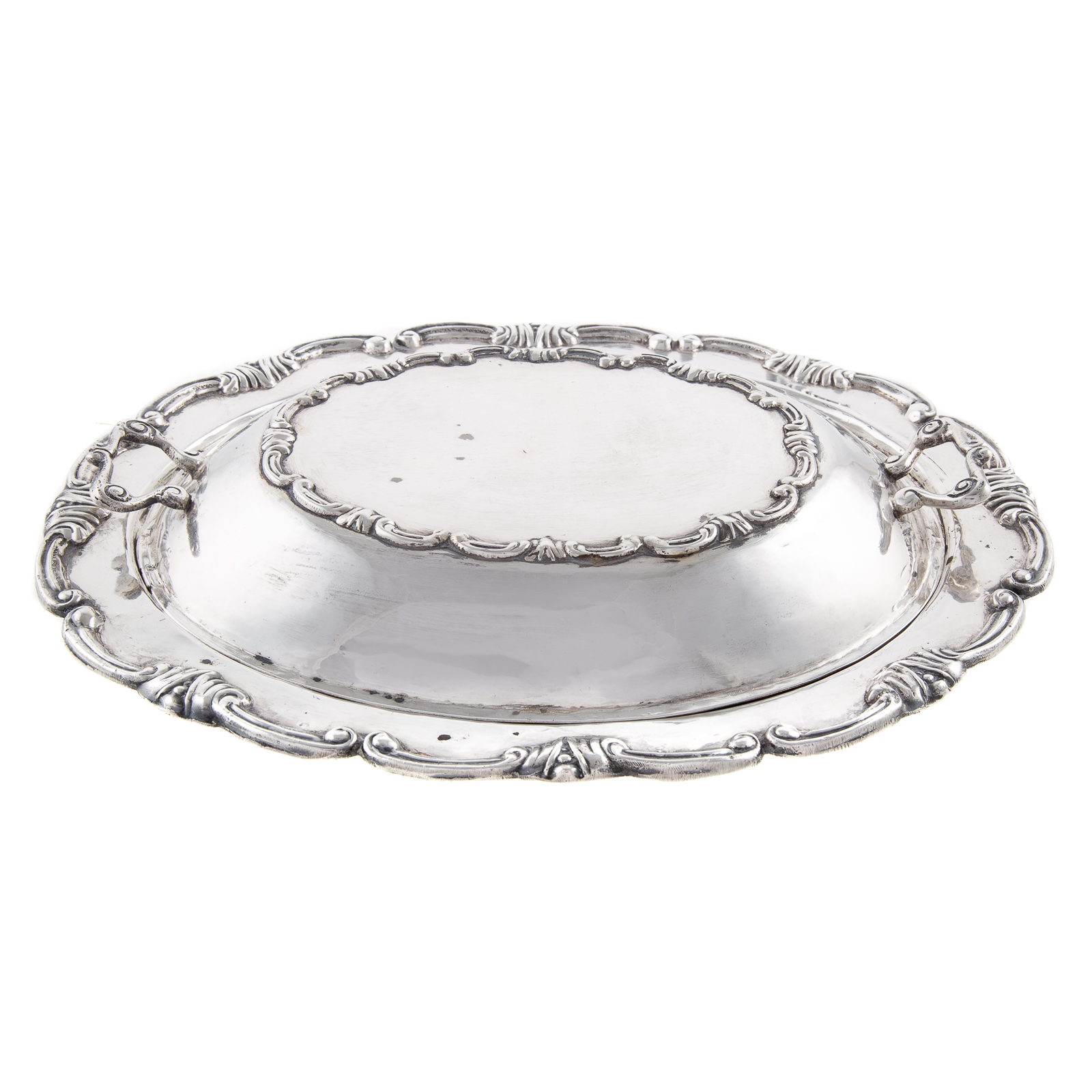 PERUVIAN SILVER COVERED SIDE DISH