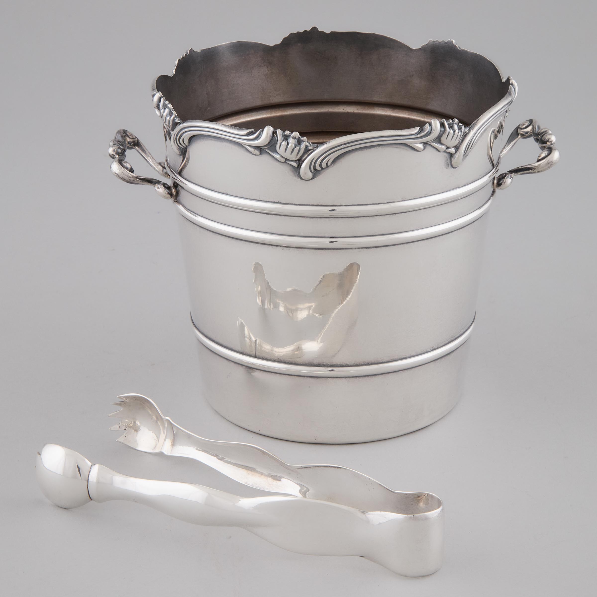 Peruvian Silver Ice Bucket and