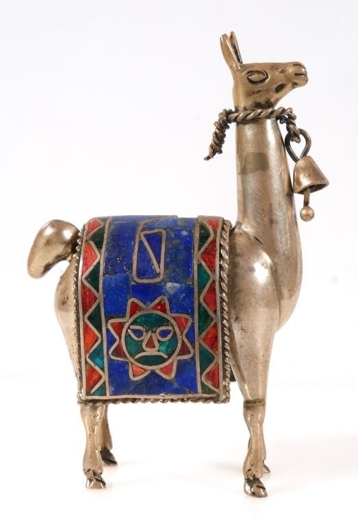 PERUVIAN STERLING SILVER LLAMALlama