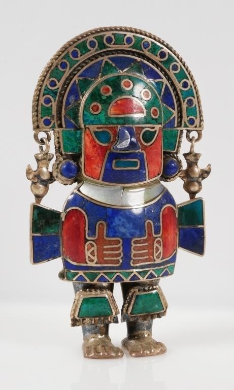 PERUVIAN STERLING SILVER STATUE