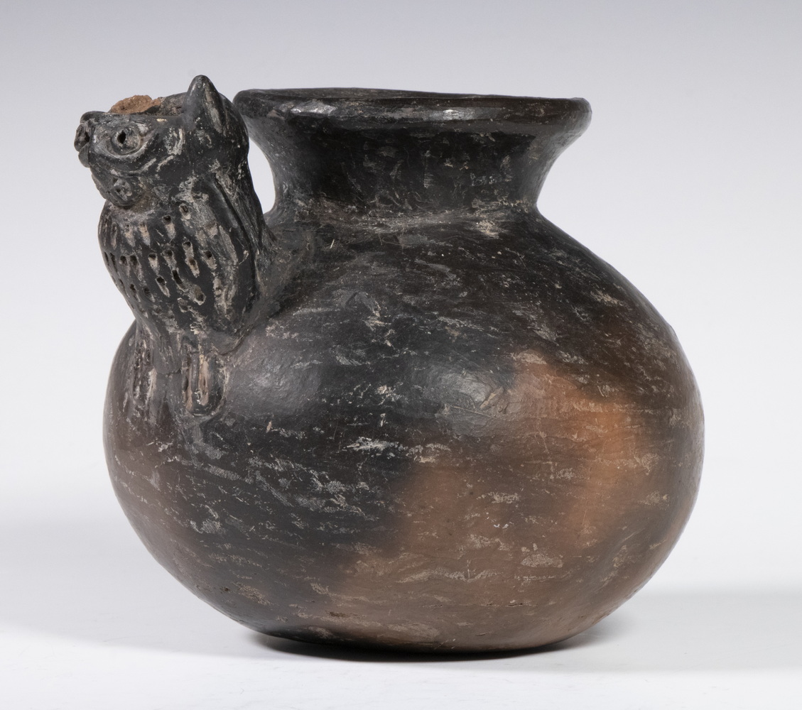 PERUVIAN VESSEL WITH OWL SPOUT