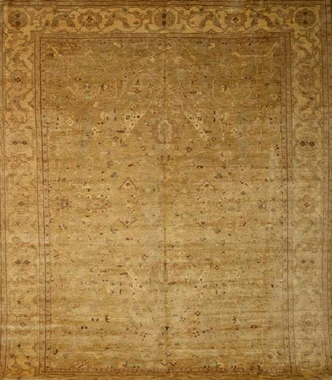 Peshawar Oushak Carpet,  12' 2" x