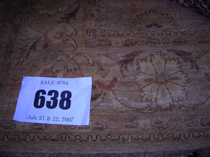 Peshawar Oushak Carpet,  8' 3" x 9'