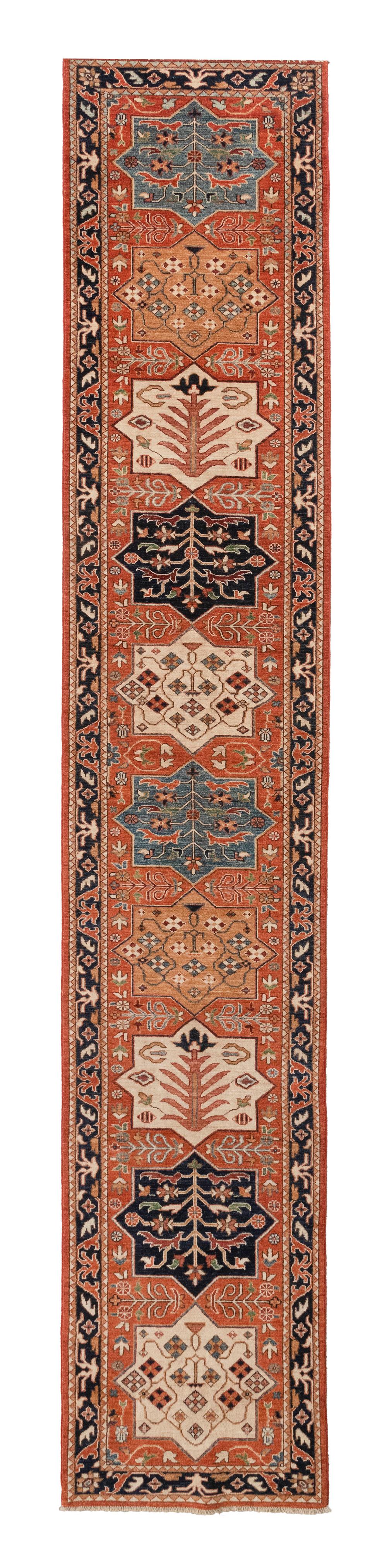 PESHAWAR RUG IN KARAJA DESIGN: 2’8”