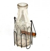PET MILK BOTTLEA quart embosse