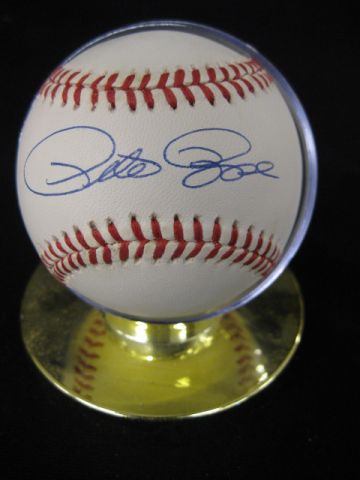 Pete Rose Autographed Baseball