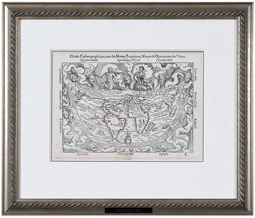 PETER APIAN - CORDIFORM MAP OF
