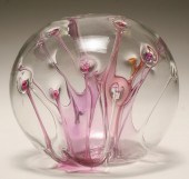 Peter Bramhall glass orb, 1993
