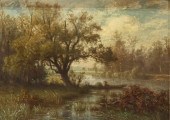 PETER BURNITZ OIL ON CANVAS RI