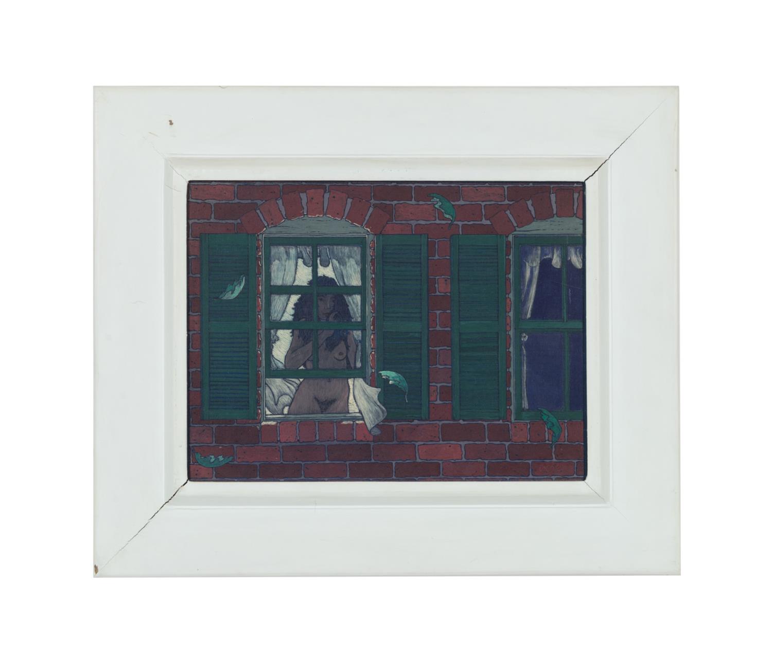 PETER COES "GIRL IN WINDOW" FIGURAL