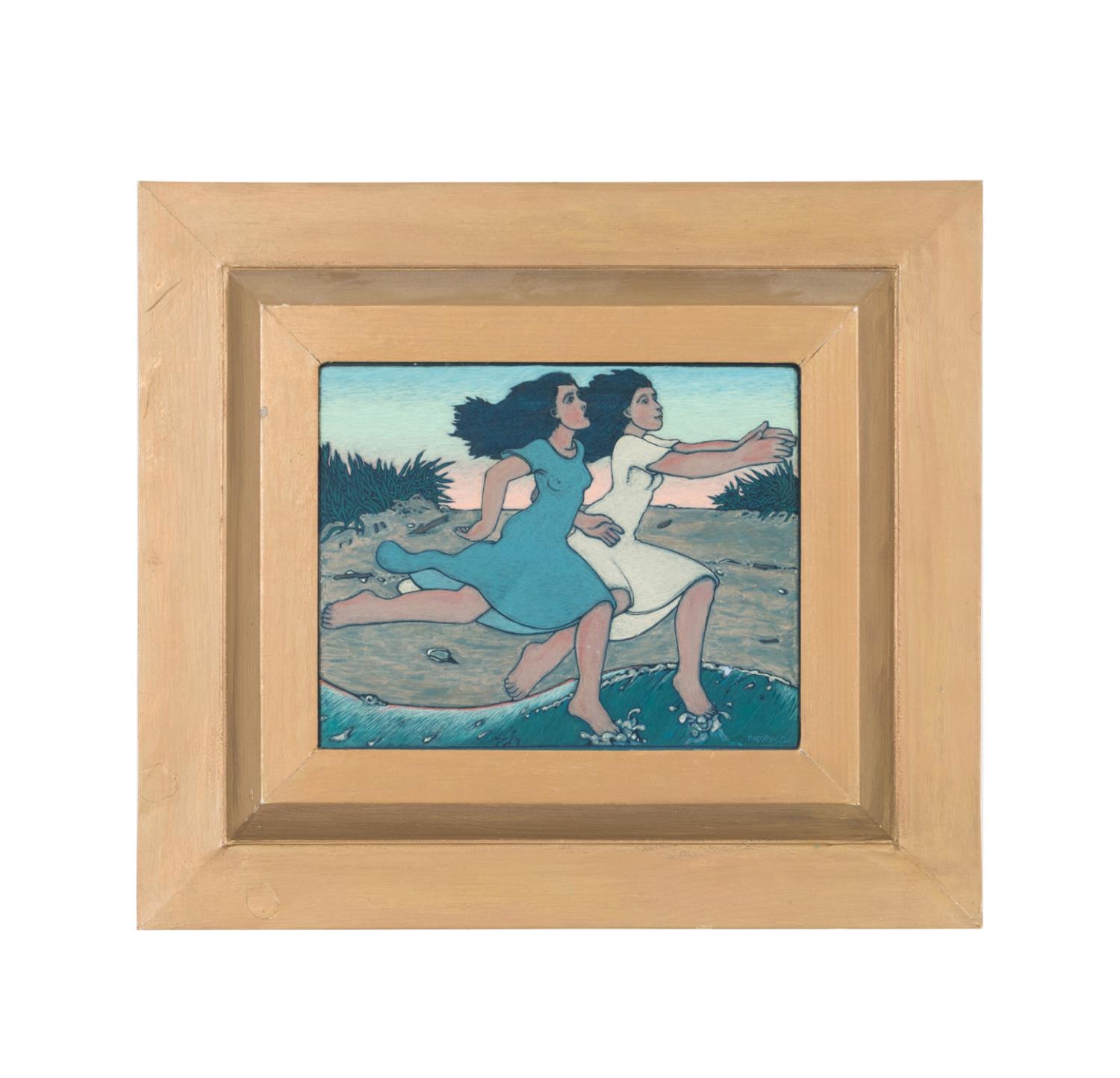 PETER COES "GIRLS RUNNING ON THE