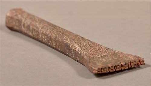 PETER DERR IRON BRAND, SIGNED "P.D.