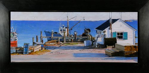 PETER E. POSKAS III OIL ON BOARD