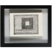 PETER HALLEY, GRAPHITE ON PAPE