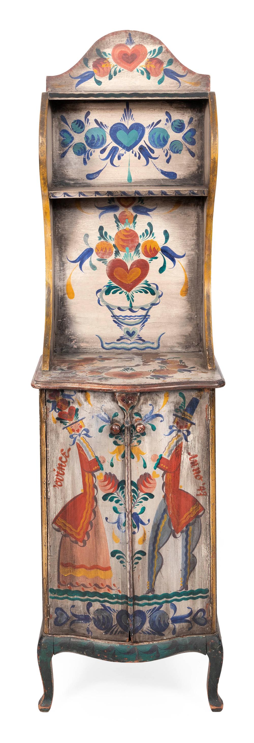 PETER HUNT-DECORATED CABINET