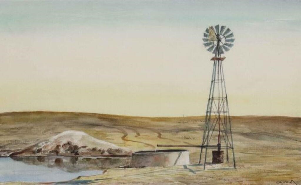 PETER HURD (1904-1984) 'A WELL ON