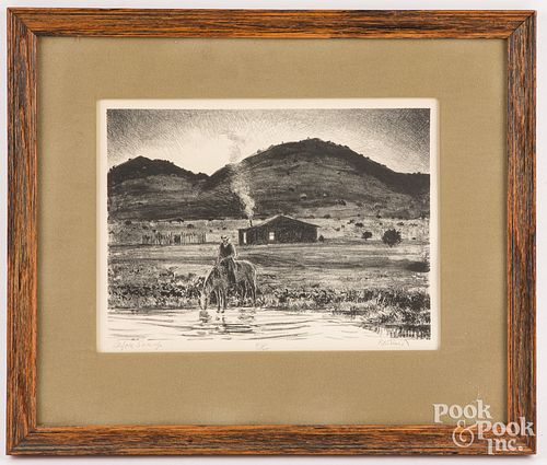 PETER HURD SIGNED LITHOGRAPHPeter