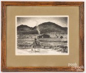 PETER HURD SIGNED LITHOGRAPHPe