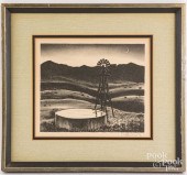 PETER HURD SIGNED LITHOGRAPHPe